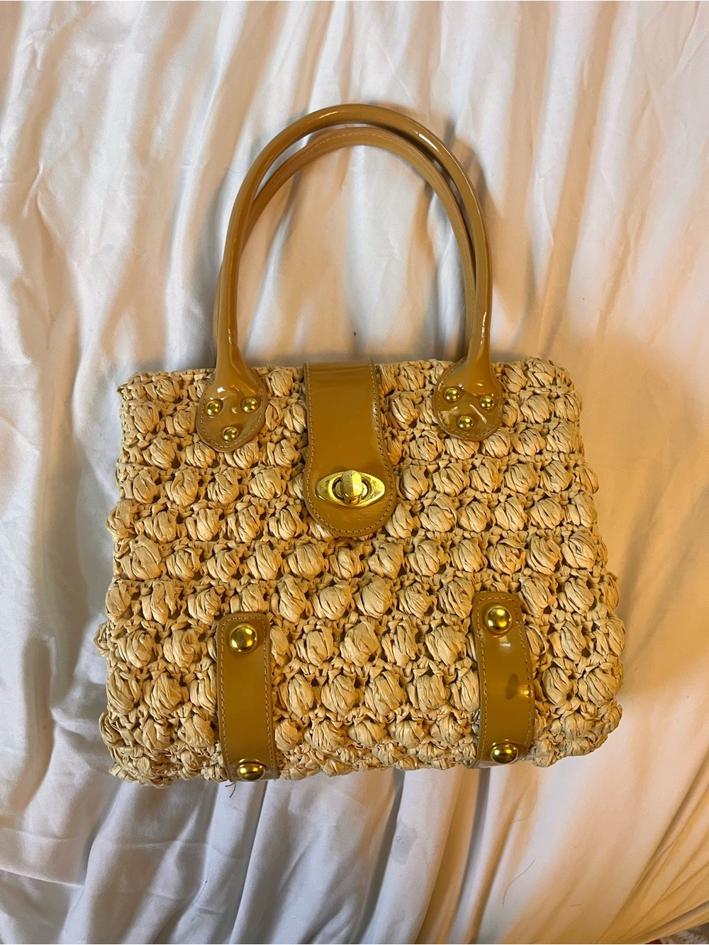 Vintage Pritzi Straw Handbag